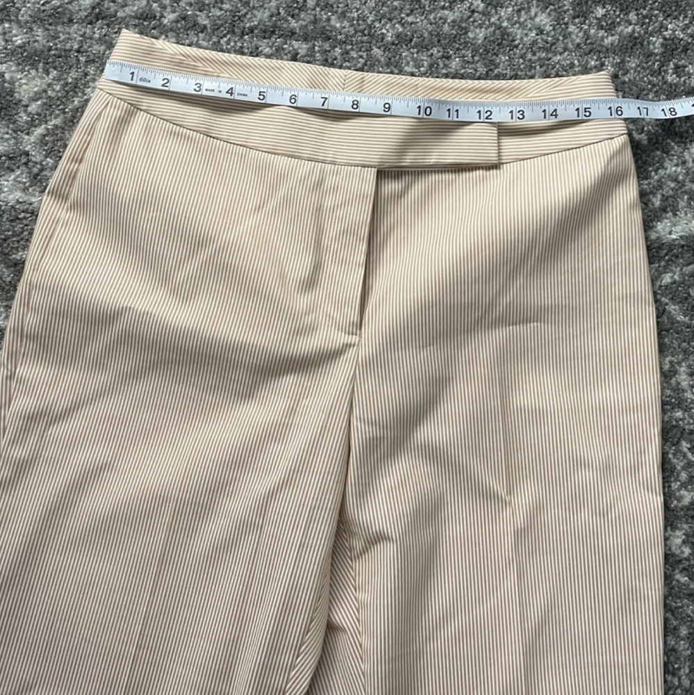 Tahari ASL Light Beige Pinstripe Pantsuit - Picture 4 of 10